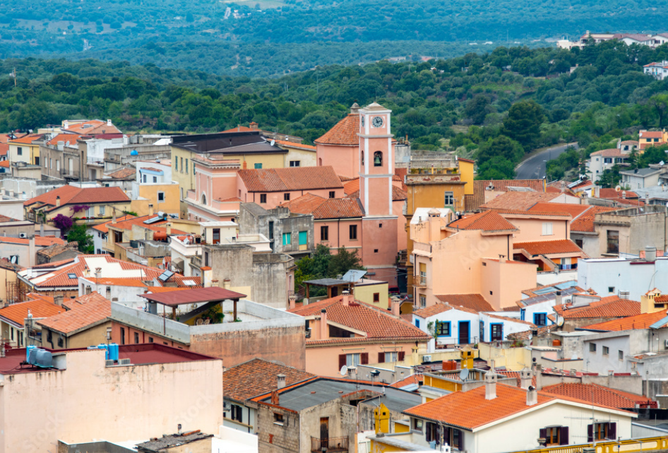 Vista dall' alto di Dorgali